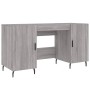 Scrivania Grigio Sonoma 140x50x75 cm in Legno Multistrato