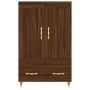 Credenza Rovere Marrone 69,5x31x115 cm in Legno Multistrato