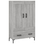 Credenza Grigio Sonoma 69,5x31x115 cm in Legno Multistrato