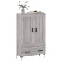 Credenza Grigio Sonoma 69,5x31x115 cm in Legno Multistrato