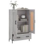 Credenza Grigio Sonoma 69,5x31x115 cm in Legno Multistrato