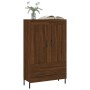 Credenza Rovere Marrone 69,5x31x115 cm in Legno Multistrato