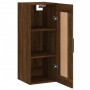 Mobile a Parete Rovere Marrone 34,5x34x90 cm Legno Multistrato