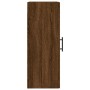 Mobile a Parete Rovere Marrone 34,5x34x90 cm Legno Multistrato