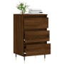 Credenza Rovere Marrone 40x35x70 cm in Legno Multistrato