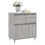 Credenza Grigio Sonoma 60x35x70 cm in Legno Multistrato