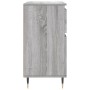 Credenza Grigio Sonoma 60x35x70 cm in Legno Multistrato