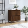 Credenza Rovere Marrone 60x35x70 cm in Legno Multistrato