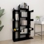 Libreria Nera 86x25,5x140 cm in Truciolato