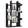 Libreria Nera 86x25,5x140 cm in Truciolato