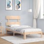 Giroletto con Testiera Small Single in Legno Massello