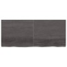 Ripiano Marrone Scuro 140x60x(2-6) cm Massello Rovere Trattato