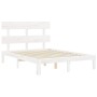 Giroletto con Testiera Bianco Small Double Legno Massello