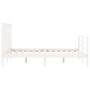 Giroletto con Testiera Bianco Small Double Legno Massello
