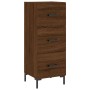 Credenza Rovere Marrone 34,5x34x90 cm in Legno Multistrato