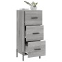 Credenza Grigio Sonoma 34,5x34x90 cm in Legno Multistrato