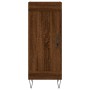 Credenza Rovere Marrone 34,5x34x90 cm in Legno Multistrato