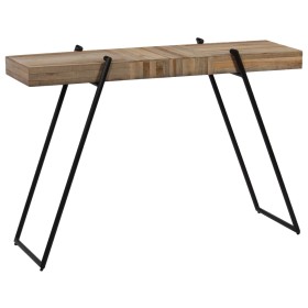 Tavolo Consolle in Legno di Teak di Recupero 120x35x81 cm