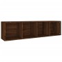 Libreria/Mobile TV Rovere Marrone 36x30x143cm Legno Multistrato