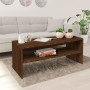 Tavolino Salotto Rovere Marrone 100x40x40 cm Legno Multistrato