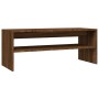 Tavolino Salotto Rovere Marrone 100x40x40 cm Legno Multistrato