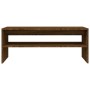 Tavolino Salotto Rovere Marrone 100x40x40 cm Legno Multistrato