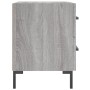 Comodino Grigio Sonoma 40x35x47,5 cm in Legno Multistrato