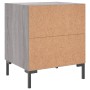 Comodino Grigio Sonoma 40x35x47,5 cm in Legno Multistrato