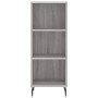 Credenza Grigio Sonoma 34,5x32,5x90 cm in Legno Multistrato