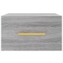 Comodino a Muro Grigio Sonoma 35x35x20 cm