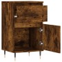 Credenza Rovere Fumo 40x35x70 cm in Legno Multistrato