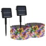 Luci Solari Fatate 2 pz 2x200 LED Colorati Interni Esterni