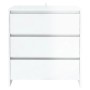 Credenza Bianco Lucido 70x41x75 cm in Truciolato