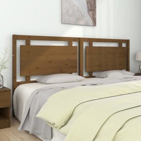 Testiera per Letto Marrone Miele 205,5x4x100cm in Pino Massello