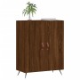 Credenza Rovere Marrone 69,5x34x90 cm in Legno Multistrato