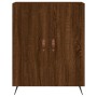 Credenza Rovere Marrone 69,5x34x90 cm in Legno Multistrato