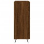 Credenza Rovere Marrone 69,5x34x90 cm in Legno Multistrato