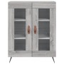 Credenza Grigio Sonoma 69,5x34x90 cm in Legno Multistrato