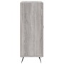 Credenza Grigio Sonoma 69,5x34x90 cm in Legno Multistrato