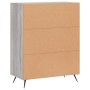 Credenza Grigio Sonoma 69,5x34x90 cm in Legno Multistrato