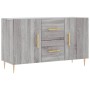 Credenza Grigio Sonoma 100x36x60 cm in Legno Multistrato