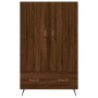 Credenza Rovere Marrone 69,5x31x115 cm in Legno Multistrato