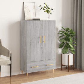 Credenza Grigio Sonoma 69,5x31x115 cm in Legno Multistrato