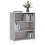 Libreria Grigio Sonoma 69,5x32,5x90 cm in Legno Multistrato