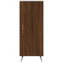 Credenza Rovere Marrone 34,5x34x90 cm in Legno Multistrato