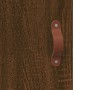 Credenza Rovere Marrone 34,5x34x90 cm in Legno Multistrato