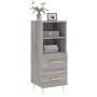 Credenza Grigio Sonoma 34,5x34x90 cm in Legno Multistrato