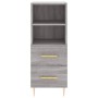 Credenza Grigio Sonoma 34,5x34x90 cm in Legno Multistrato