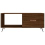 Tavolino da Salotto Rovere Marrone 90x50x40cm Legno Multistrato