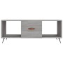 Tavolino da Salotto Grigio Sonoma 102x50x40cm Legno Multistrato